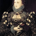 HILLIARD, Nicholas - Portrait of Elizabeth I, Queen of England 1575 76